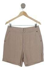 Bermuda Renner feminina bege