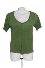 Blusa em suede Renner verde com barra mullet