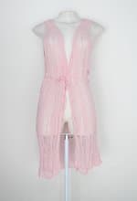 Colete de Malha preferência tricot feminino rosa