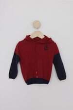 Blusa de Malha Infantil li linha kid's vermelha e azul