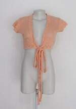 Bolero triângulo feminino bege