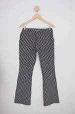 Calça de tecido feminina estampada hit 
