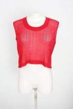 blusa aquamar feminina vermelha com transparência