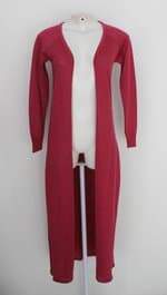 Cardigan amaro feminino rosa brilhante