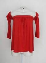 Blusa feminina vermelha raia de goeye 