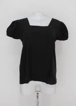 Blusa raia de goeye feminina preta