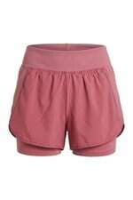 Shorts esportivo Track & Field rosa com forro e recortes