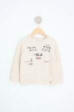 blusa alakazoo kids bege com silk