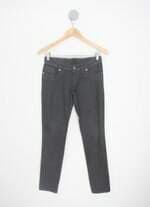 calça de sarja feminina preta com brilho