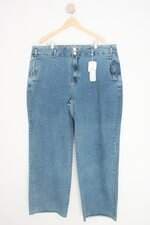 calça jeans alto plano feminina azul