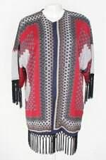 kimono anany feminino estampado com forro e franja