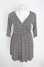 vestido C&A feminino estampado com forro