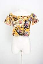 Blusa cropped renner feminina estampada