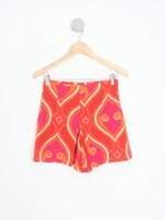 shorts zara feminino estampado