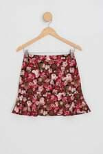 saia feminina floral