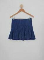 Saia justnegrão feminina azul com Renda
