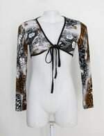 Bolero feminina estampado