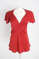 blusa k9 feminina vermelha com pregas