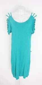 vestido feminino verde com tiras