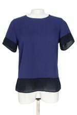 blusa Banana Republic feminina azul com recortes