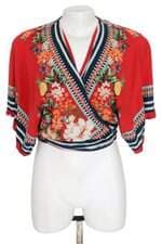 blusa Farm feminina vermelha estampada