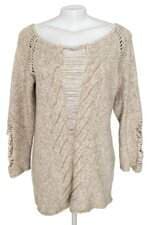 BLUSA MARIA PAVAN EM TRICO BEGE