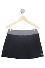 shorts saia esportivo domyos feminino preto com recortes