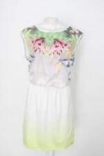 Vestido morena rosa feminino estampado com Cós com elástico