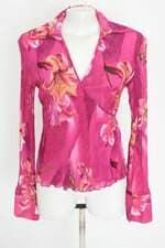 blusa Renner feminina Estampada com plissado