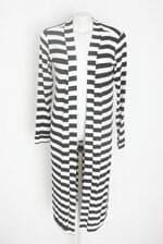 cardigan feminino listrado