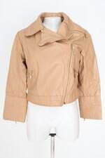 jaqueta kadosh by anne fernandes feminina bege com forro