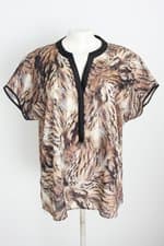 blusa zara feminina estampada