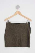 saia Maria Filó feminina preta com brilho