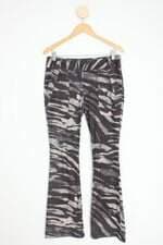 calça de tecido shoulder feminina estampada