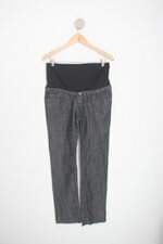 calça jeans zazou feminina cinza com recortes
