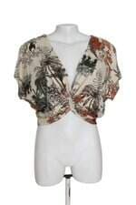 Blusa cropped Riachuelo estampada