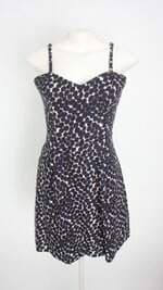 vestido dafiti feminino estampado com forro
