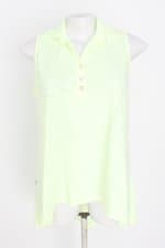 blusa feminina amarela com barra mullet