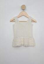 Regata de tricot feminina branca