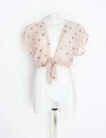 blusa hope feminina rosa com aplique