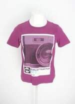 camiseta zara masculina estampada com silk