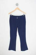 calça flare enois feminina azul