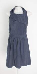vestido mercatto feminino azul estampado