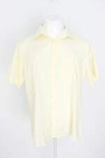 camisa jvl classic masculina amarela com barra mullet