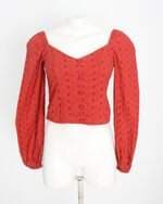 blusa cropped renner feminina vermelha