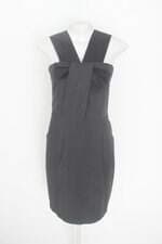 vestido mary zaide feminino cinza com forro