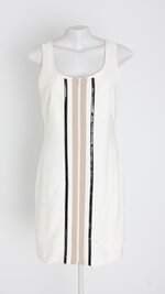 vestido argetum feminino off white com forro