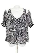 blusa shoulder feminina estampada