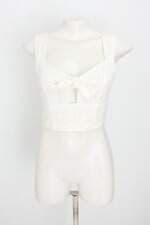 cropped clock house feminino off white 