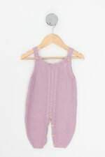 macacão de tricô solinha do pé kids roxo